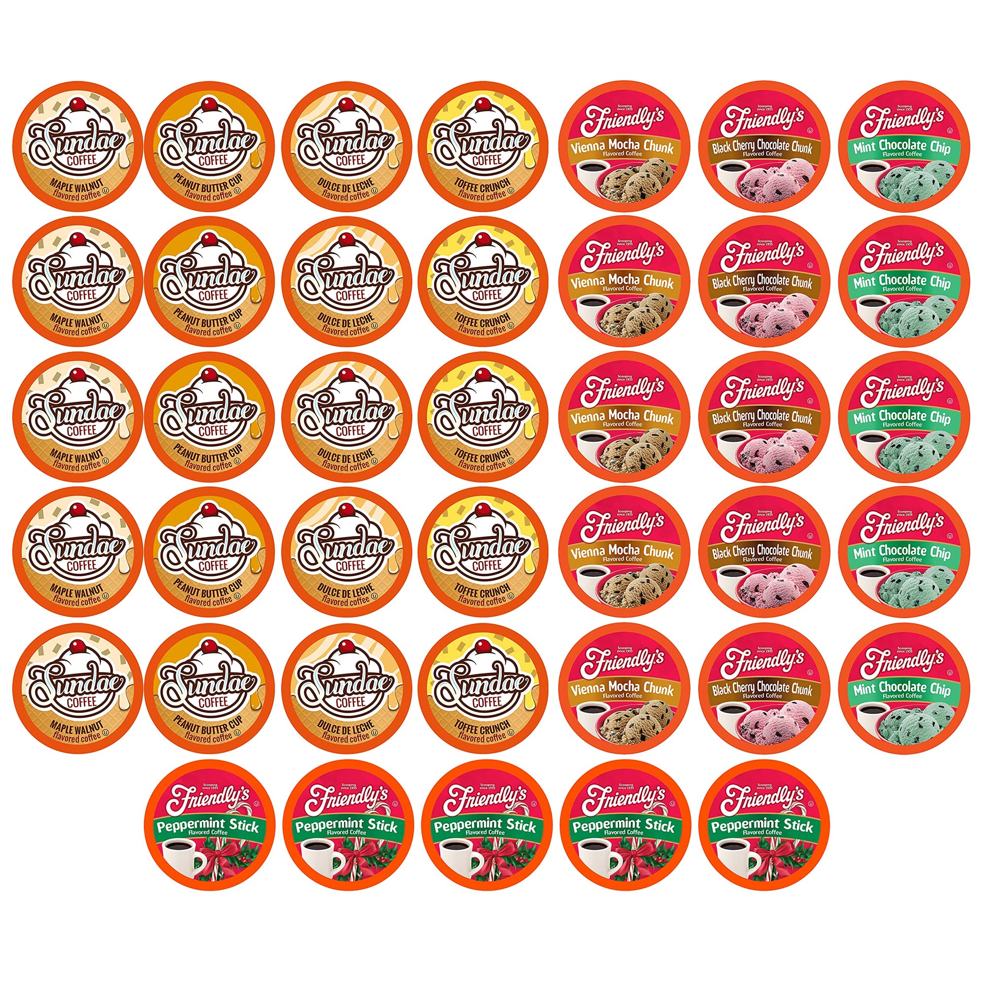Two Rivers Coffee Flavored Coffee Pods Compatible with Keurig K Cup Brewers, Assorted Variety Pack Flavored Coffee, 40 Count