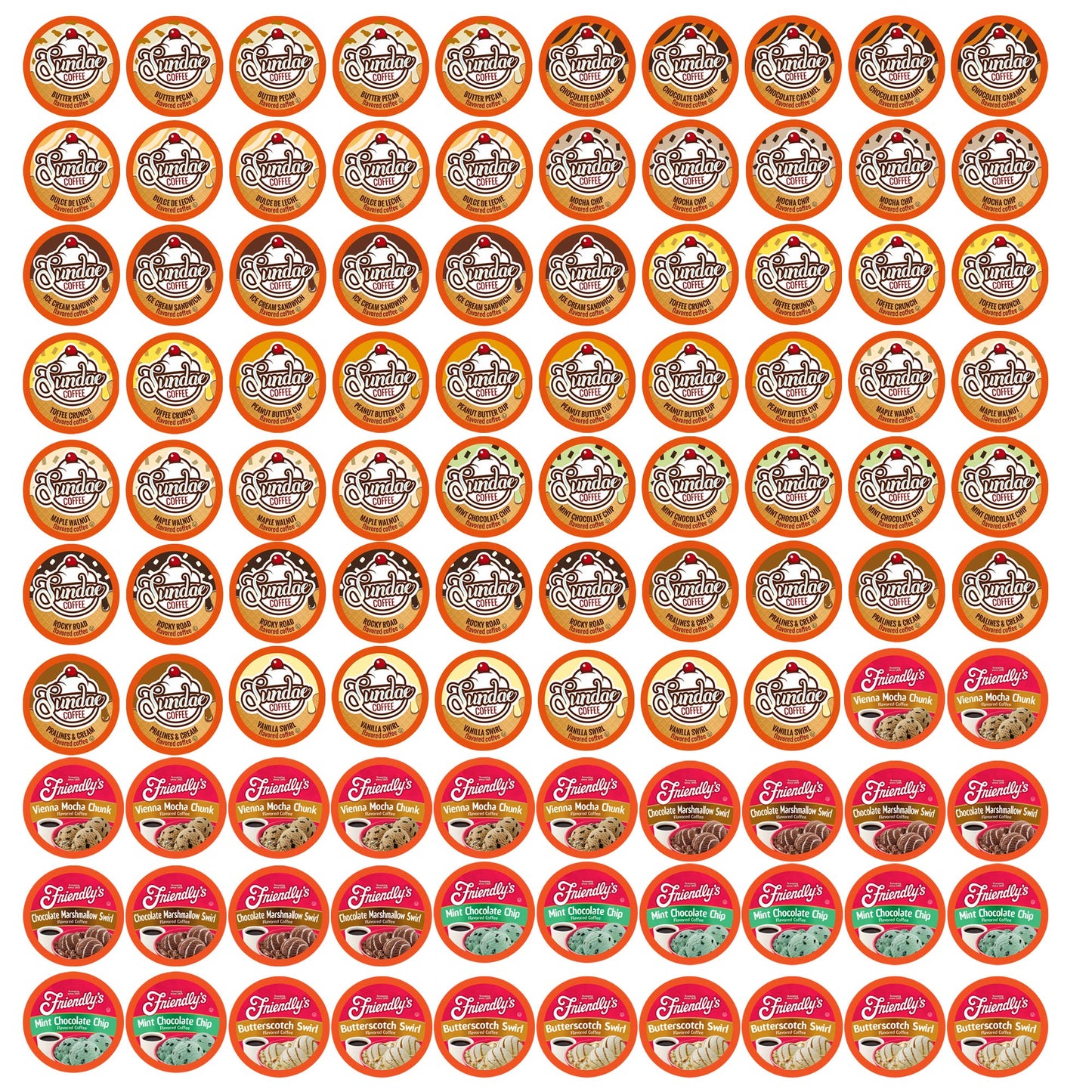 Two Rivers Coffee Flavored Coffee Pods Compatible with Keurig K Cup Brewers, Assorted Variety Pack Flavored Coffee, 40 Count
